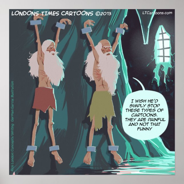 Crime & Punishment Painful Prison Cartoon Poster (Front)