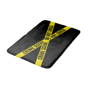 Crime scene bath mat