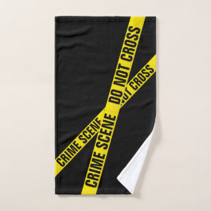Crime scene bath towel set