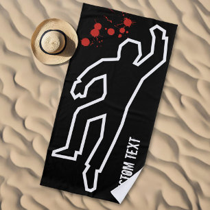 Crime Scene Beach Towel