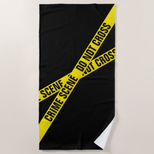 Crime scene beach towel