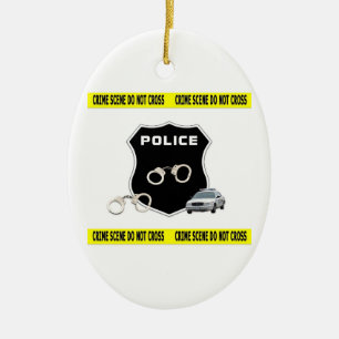 Crime Scene Ceramic Tree Decoration