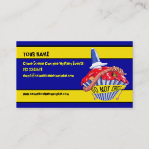 Crime Scene Cupcake Business Card