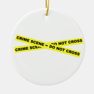Crime Scene - Do Not Cross Ceramic Tree Decoration