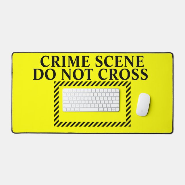 Crime Scene Do Not Cross Desk Mat (Keyboard & Mouse)