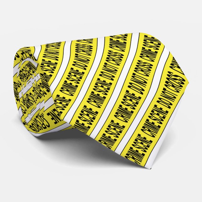 Crime Scene Do Not Cross Necktie (Rolled)