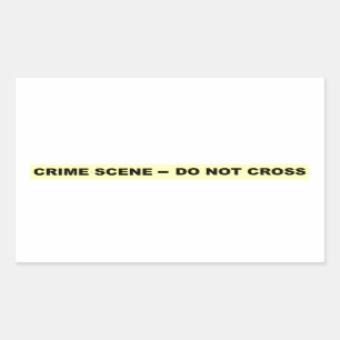 Crime Scene - Do Not Cross Rectangular Sticker