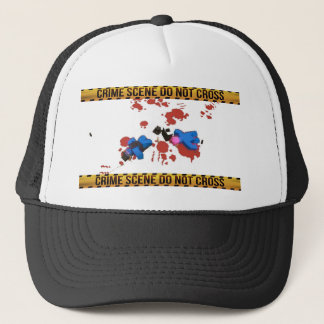 Crime Scene Do Not Cross Unturned Merchandize Trucker Hat
