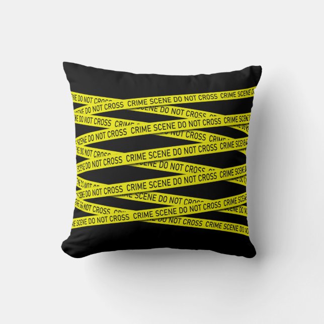 Crime Scene Do Not Enter Police Detective Novelty Cushion (Front)