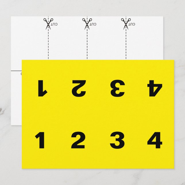 Crime Scene Evidence Marker Card (Front/Back)