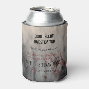 Crime Scene Investigation Birthday Thank You Can Cooler
