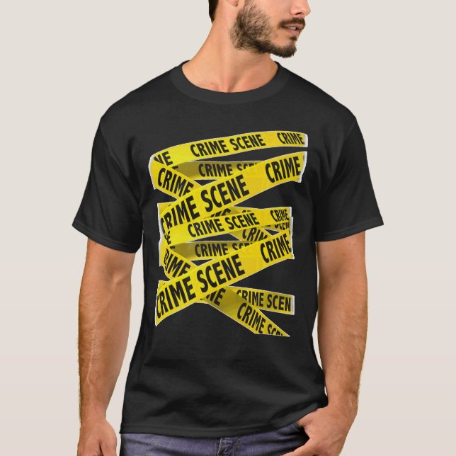 Crime Scene Investigation Tape Forensic Science T-Shirt (Front)