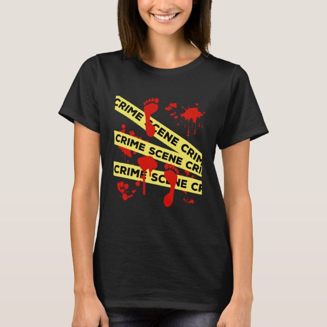 Crime Scene Investigation Tape T-Shirt (Front)
