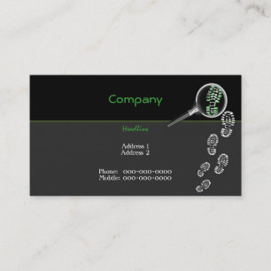 Crime Scene Investigator Business Card