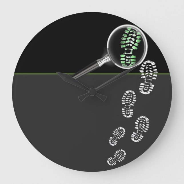 Crime Scene Investigator Wall Clock (Front)