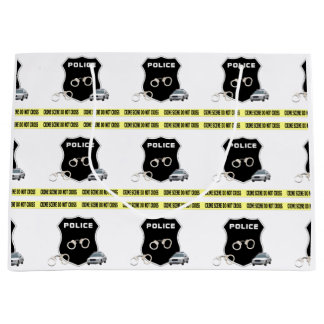 Crime Scene Law Enforcement   Large Gift Bag
