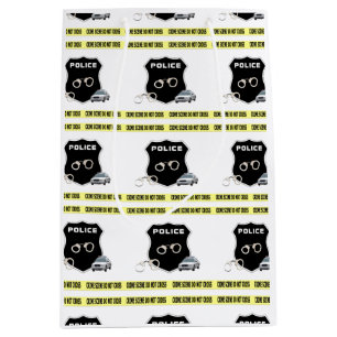 Crime Scene Law Enforcement   Medium Gift Bag