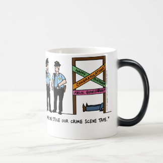 Crime Scene Morphing Mug