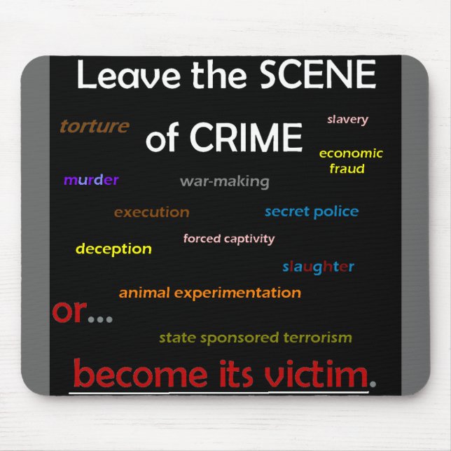 Crime Scene Mouse Mat (Front)