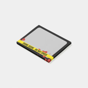 Crime Scene Post-it Notes