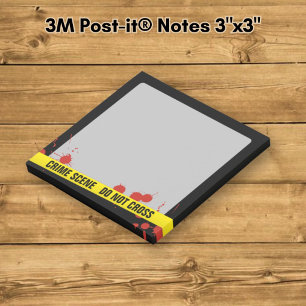 Crime Scene Post-it Notes