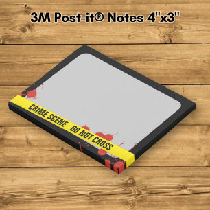 Crime Scene Post-it Notes