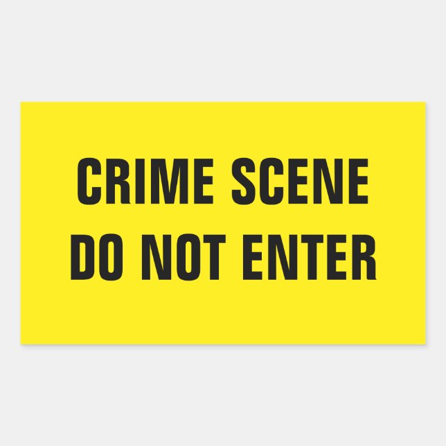 Crime scene rectangular sticker (Front)