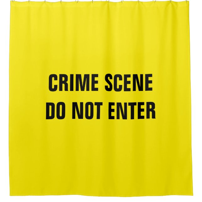 Crime scene shower curtain (Front)