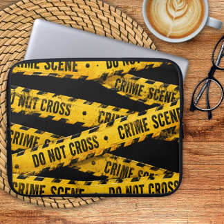 Crime Scene Tape Laptop Sleeve