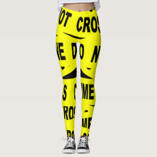 Crime Scene Tape Leggings