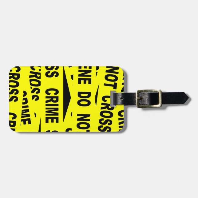 Crime Scene Tape Luggage Tag (Front Horizontal)