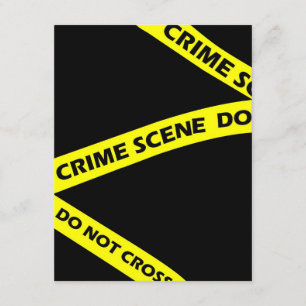Crime Scene Tape Murder Mystery Party Invitation