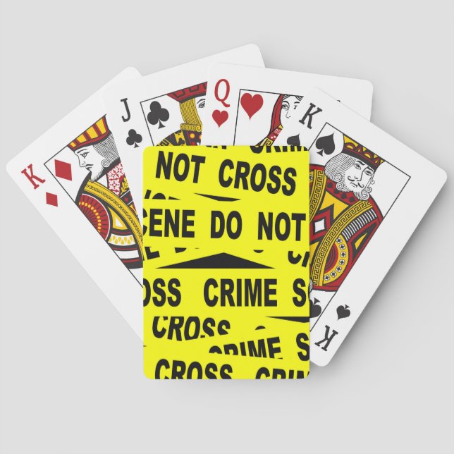 Crime Scene Tape Playing Cards (Back)