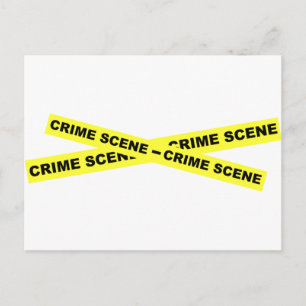 Crime Scene Tape Postcard