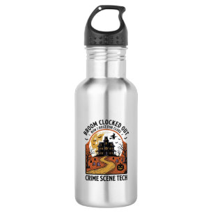 Crime Scene Technician Shirt Funny Halloween Haunt 532 Ml Water Bottle