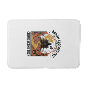 Crime Scene Technician Shirt Funny Halloween Haunt Bath Mat