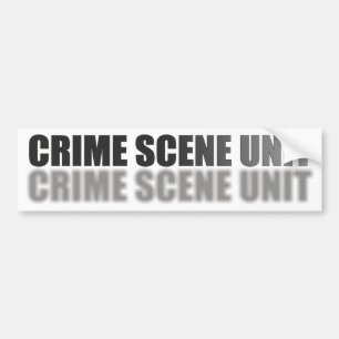 CRIME SCENE UNIT BUMPER STICKER