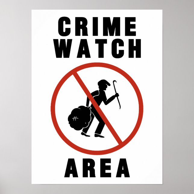 Crime Watch Area Sign (Front)