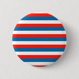 crimea faroe Wichita flag stripes red white blue p 6 Cm Round Badge