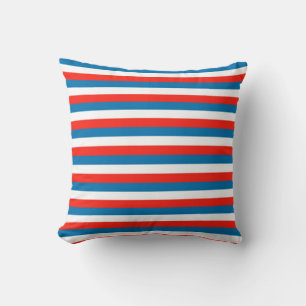 crimea faroe Wichita flag stripes red white blue p Cushion