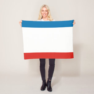 Crimea Flag Fleece Blanket