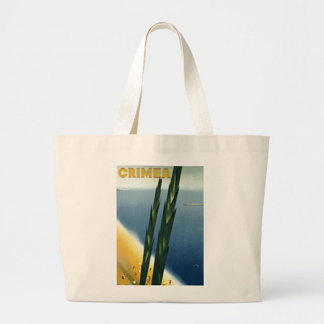 Crimea Large Tote Bag (Front)