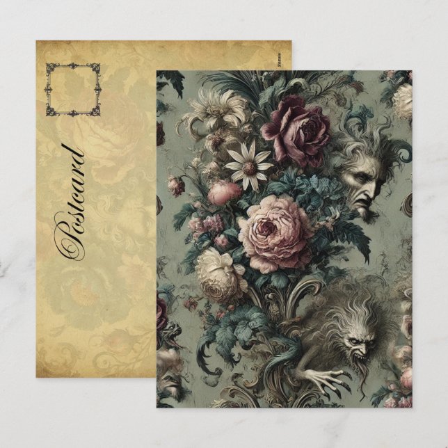 Crimes Against the Eldridge – Gothic Victorian Holiday Postcard (Front/Back)