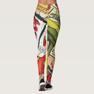 Crimes by Women #1 Golden Age Comic Book Cover Leggings