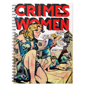 Crimes By Women_Jailbreak Vintage Comics Notebook