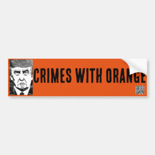 CRIMES WITH ORANGE bumper sticker