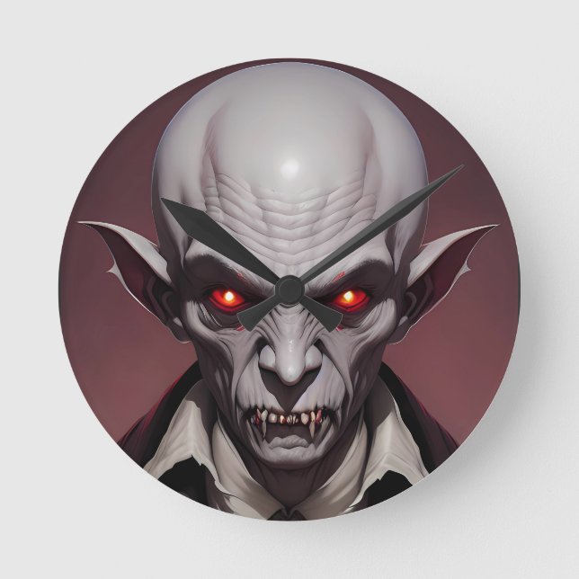 Crimewave Nosferatu Round Clock (Front)