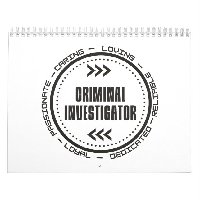 Criminal Investigator Calendar (Cover)