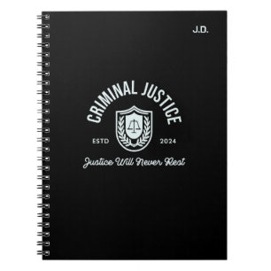 Criminal Justice Graduation 2024 "Customisable" Notebook