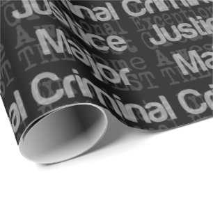 Criminal Justice Major Extraordinaire Wrapping Paper